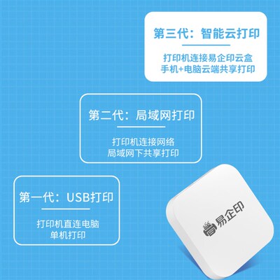 易企印云盒打印改打印共享打印云盒子