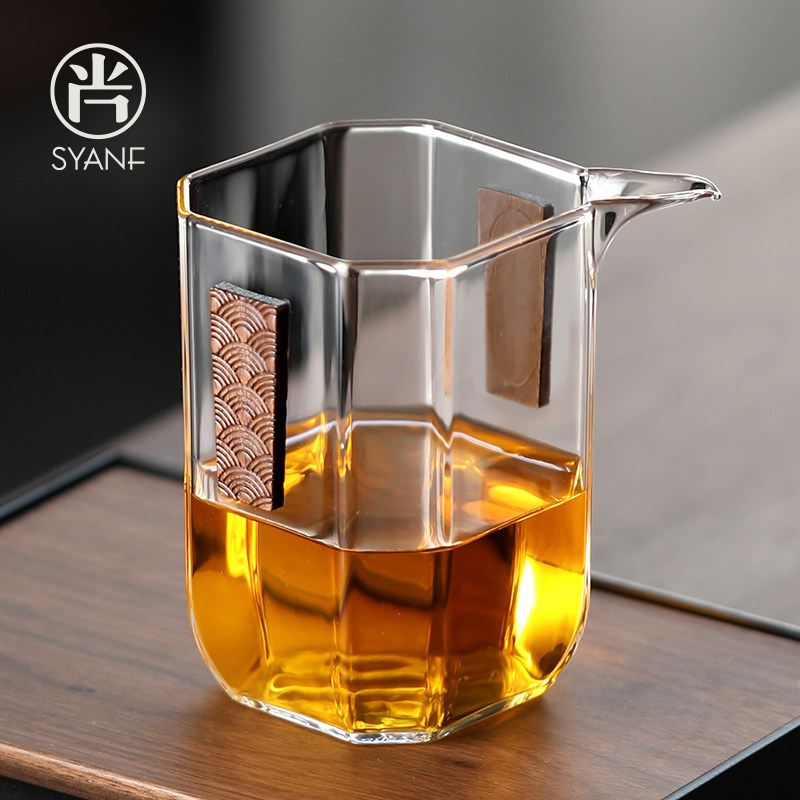 公道杯耐热分茶器单公杯烫手茶新茶具