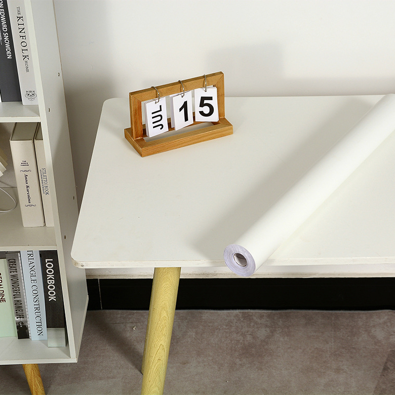 翻新贴纸肤感膜衣柜橱柜门自粘桌面旧家具改造防水防潮加厚改色纸