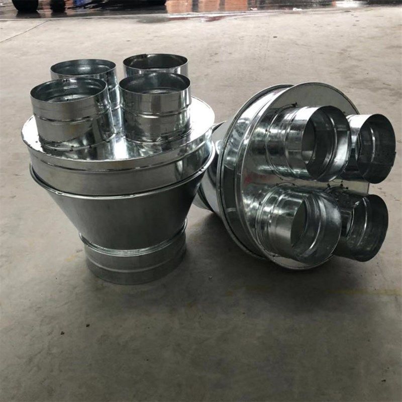 莲蓬聚集器除尘管道圆形分流器通风异径多通管道分支器