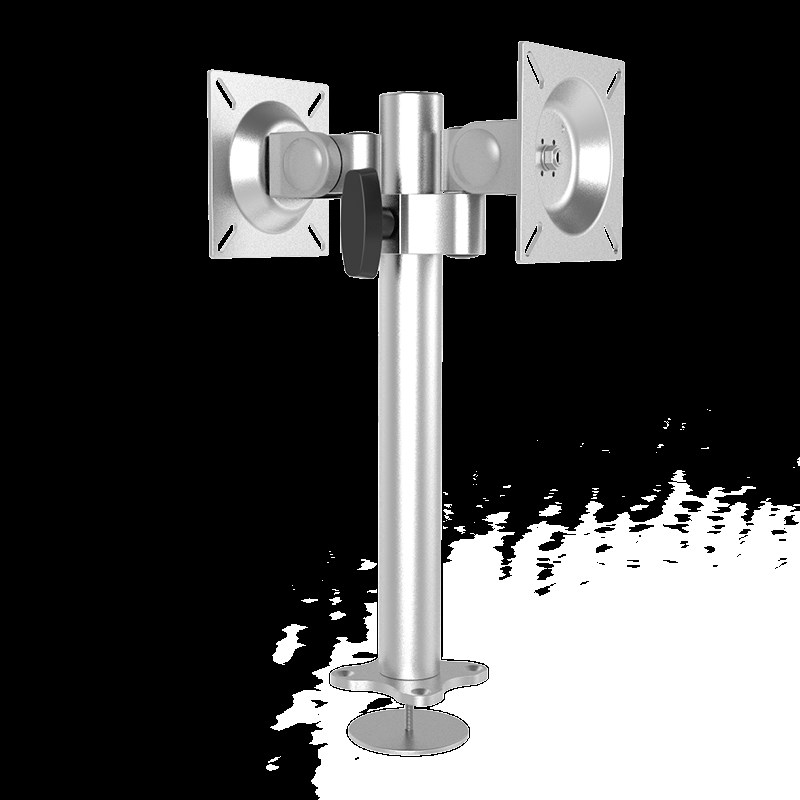 昊雄桌面双屏显示器支架32英寸增高底座屏幕升降调节铝合金架