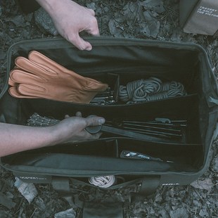 备工具包收纳包加大加厚分T格防撞包地钉包 探界者户外露营装