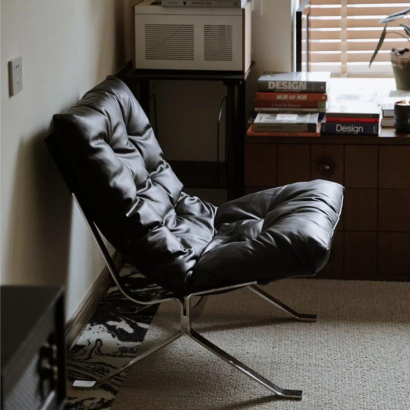 Om单人沙发椅现代Normcore无障碍豪华Wabi-Sabi风格奶油高背设计