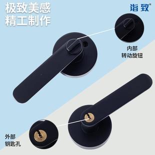 板手锁通用型房门锁三杆式球形锁家用可替代换锁化妆室门锁球形
