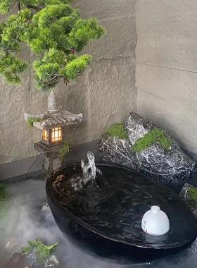 大堂展厅流水雕塑玻璃钢水滴摆件走廊玄关饰品定制山水水景工艺品