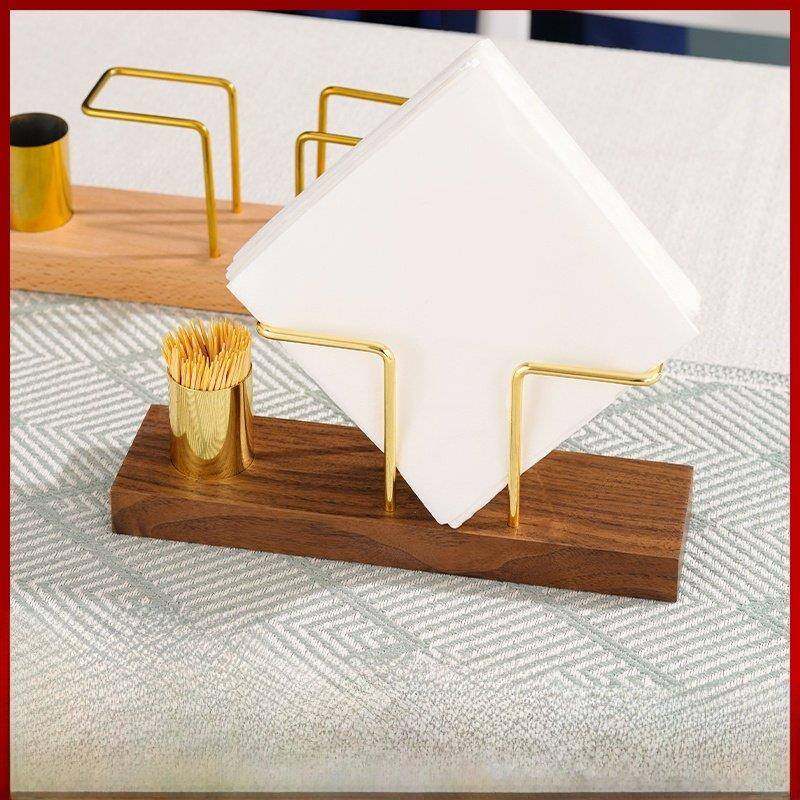 立式纸巾架胡桃木卷纸架商用西餐厅餐桌酒店高级感方形餐巾纸压台,收纳整理,纸巾架,淘宝优惠券,粉丝福利购,淘宝优惠卷