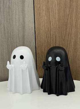 小幽灵吓吓你创意万圣节可爱幽灵摆件创意桌面装饰品送朋友礼物