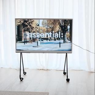 适配三星画境电视轮子转接件可移动支架滑轮滚轮万向轮连接件配件