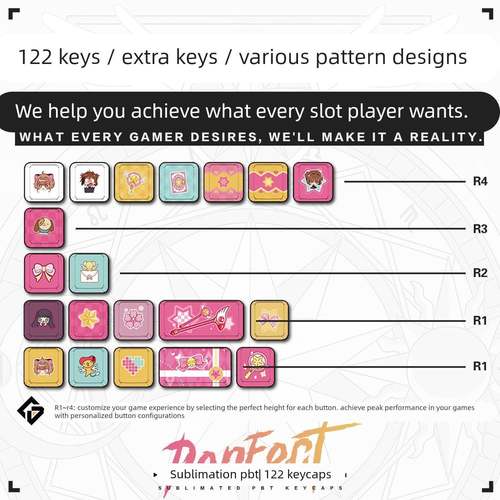 蹦蹦studio键盘原创魔卡少女樱客制化个性可爱原厂pbt热升华键帽