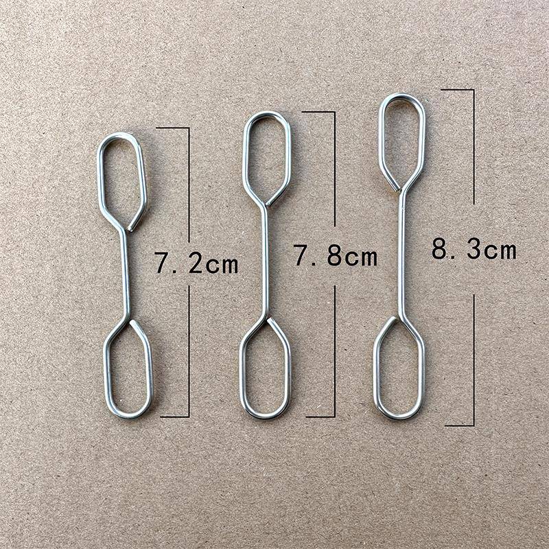 配件防风扣子不锈钢防风衣架防风扣防风衣架上扣子备用扣防风挂钩