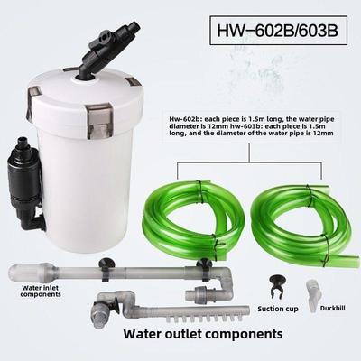Sensen小型鱼缸预过滤桶无动力Hw 603602水族馆外部过滤循环系统