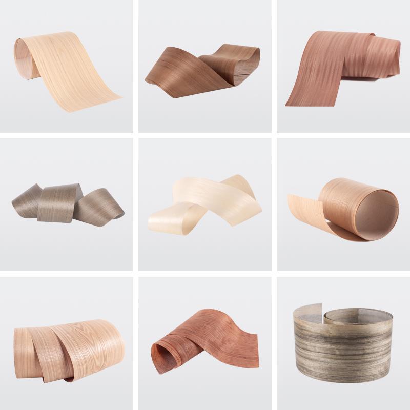 天然白橡实木木皮贴皮薄皮家具翻新桌门板音箱贴面模型饰面材料