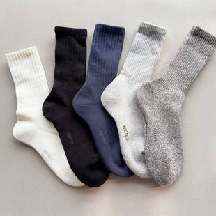 冬季保暖heattech加厚毛巾袜子中长筒小腿袜男款雪地袜子试衣间