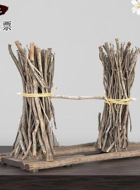 干柴捆幼儿园森系创意装饰ZAKKA田园风落地摆件摄影道具柴火小捆