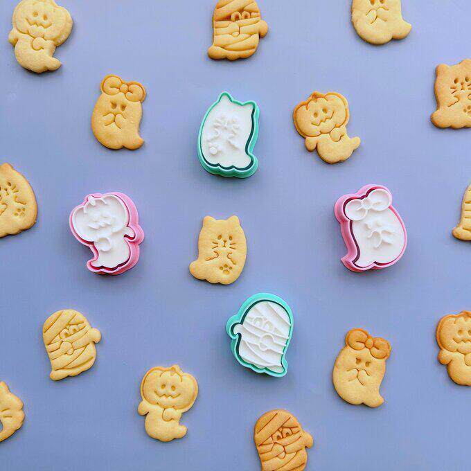 新款万圣节人气创意3D立体饼干曲奇模具幽灵鬼魂烘焙个体DIY家用