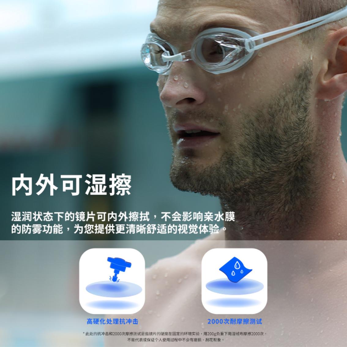浪AF2000镜小镜专业练款防雾泳镜 高防训水清游泳眼 运动员职业泳