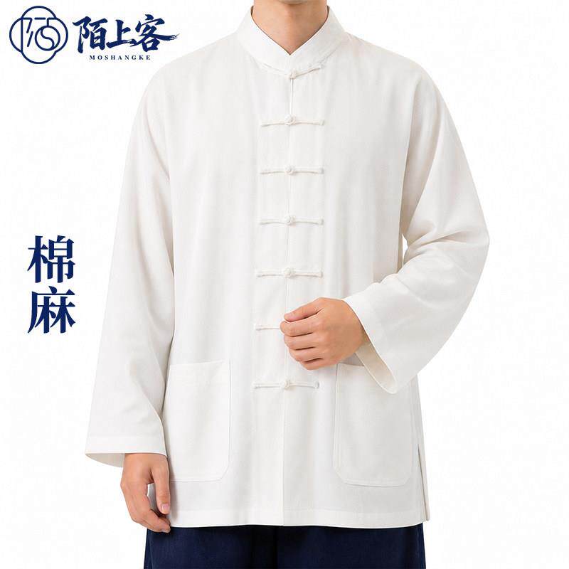太极服闲棉薄款唐装练功麻服士服中国风休透气男女SVT同居款夏