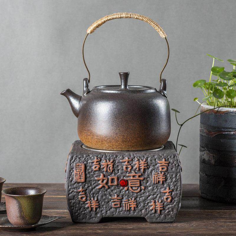 过滤器陶耐热煮茶提梁陶壶陶瓷电陶炉酒精煤气加热烧水养生家用壶