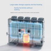 迎春净水器直饮家用加热一体机接自来水台式 RO反渗透加冷热饮水机