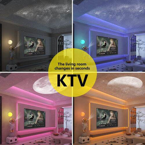 宇航员宇航员卡拉ok音K667频地站立装饰旁边电视柜在高客厅雅大的