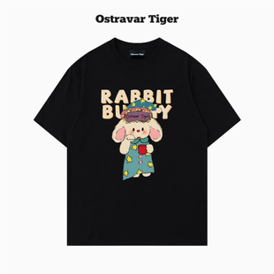 女t恤上衣 Tiger潮牌2025夏设计感宽松纯棉短袖 专柜新款 Ostravar