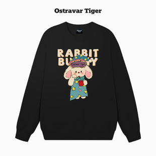 专柜新款 Tiger潮牌2025秋冬套头圆领女卫衣外套 Ostravar