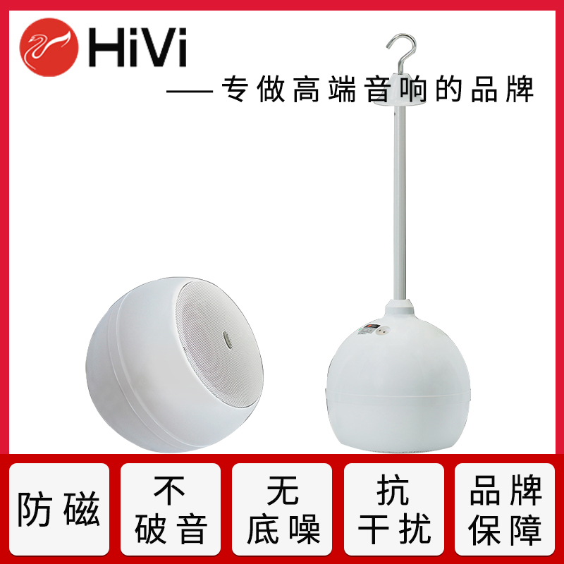 Hivi/惠威 TW103惠威吊球音响天花球形背景音乐餐厅咖啡厅喇叭