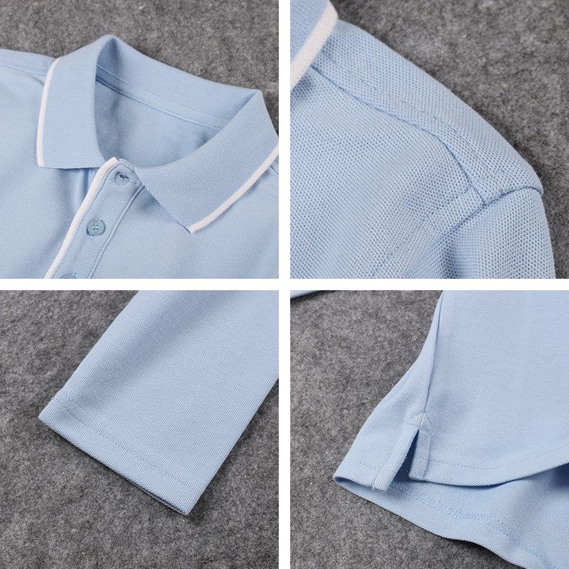 儿童白色男童T恤英伦风女童枣红藏青浅蓝色小学生校服polo衫长袖