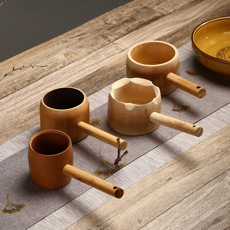 水瓢水勺舀实木竹茶勺茶则茶铲 厨房米瓢面瓢盆饭勺饭手绘定制,特色手工艺,竹编/竹雕,淘宝优惠券,粉丝福利购,淘宝优惠卷