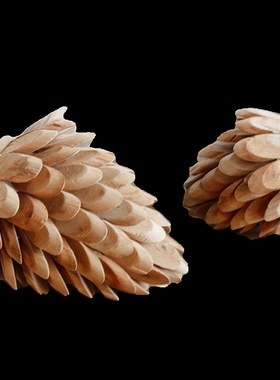 手工木质莲花创意摆件家居饰品客厅桌面房间布置装饰品摆设节日礼