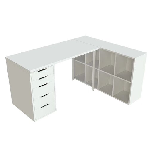 l型转角书桌书柜书架成人学生家用电脑桌学习桌子写字台办公桌套