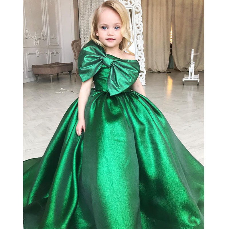 儿童模特T台走秀锻面拖尾公主裙高端女童钢琴主持人表演出晚礼服,童装/婴儿装/亲子装,儿童礼服,淘宝优惠券,粉丝福利购,淘宝优惠卷