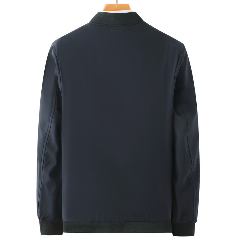 爸爸装外套夏装薄款中年男装立领夹克衫中老年人男士春秋季上衣服