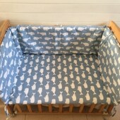 定做纯棉儿童床床围婴儿宝宝床上用品拼接床品防撞四季 通用