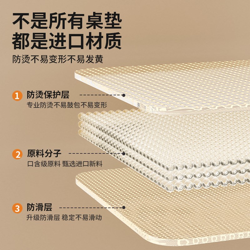 软玻璃pvc透明桌布餐桌垫免洗防水防油防烫塑料水晶板茶几保护垫