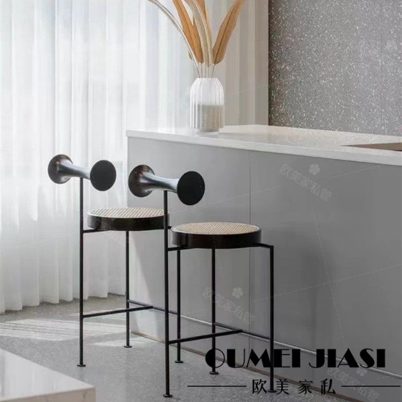 北欧铁艺吧椅轻奢不锈钢脚吧台椅咖啡厅酒吧前台高脚椅家用吧台凳,商业/办公家具,酒吧椅,淘宝优惠券,粉丝福利购,淘宝优惠卷