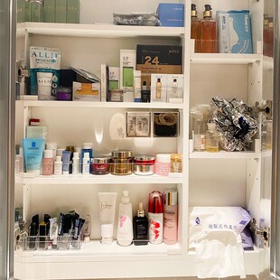 化妆柜书桌缝隙防掉落挡板学习桌面挡板夹缝挡条遮丑板L型PVC挡板