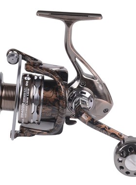 HiUmi HM2000-7000 无间隙全金属渔轮 铝合金纺车鱼轮 豹纹渔轮