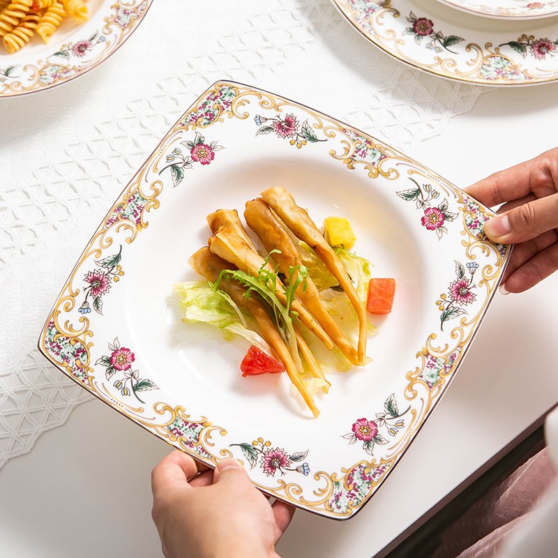 莹辰达骨瓷陶瓷碗家用米饭碗小碗6只装餐具碗碟套装小汤碗微波炉