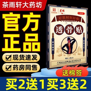 白云山星群洪艾堂三七透骨贴12贴膝腰肩颈草本萃取 买2送1