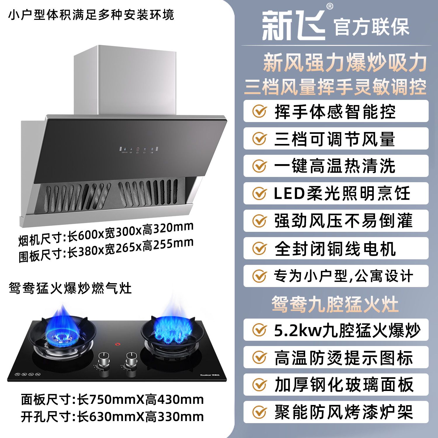 新飞侧吸式油烟机家用厨