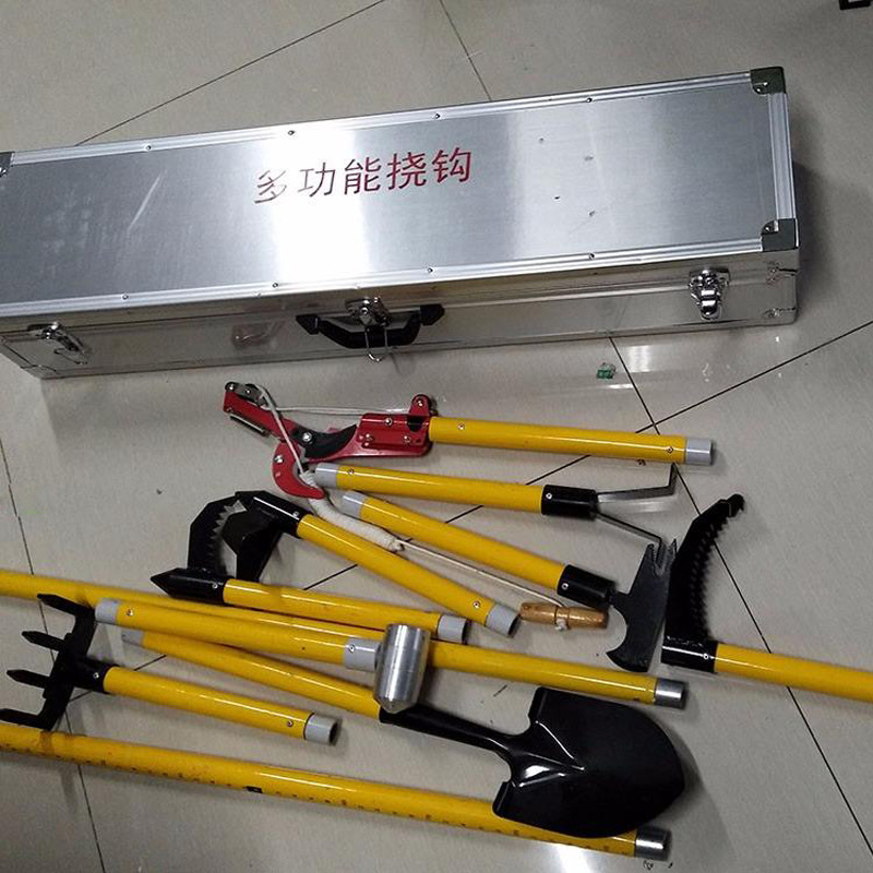 九格 消防多功能组合挠钩 组合型多功能挠钩11件套矿山救援工具
