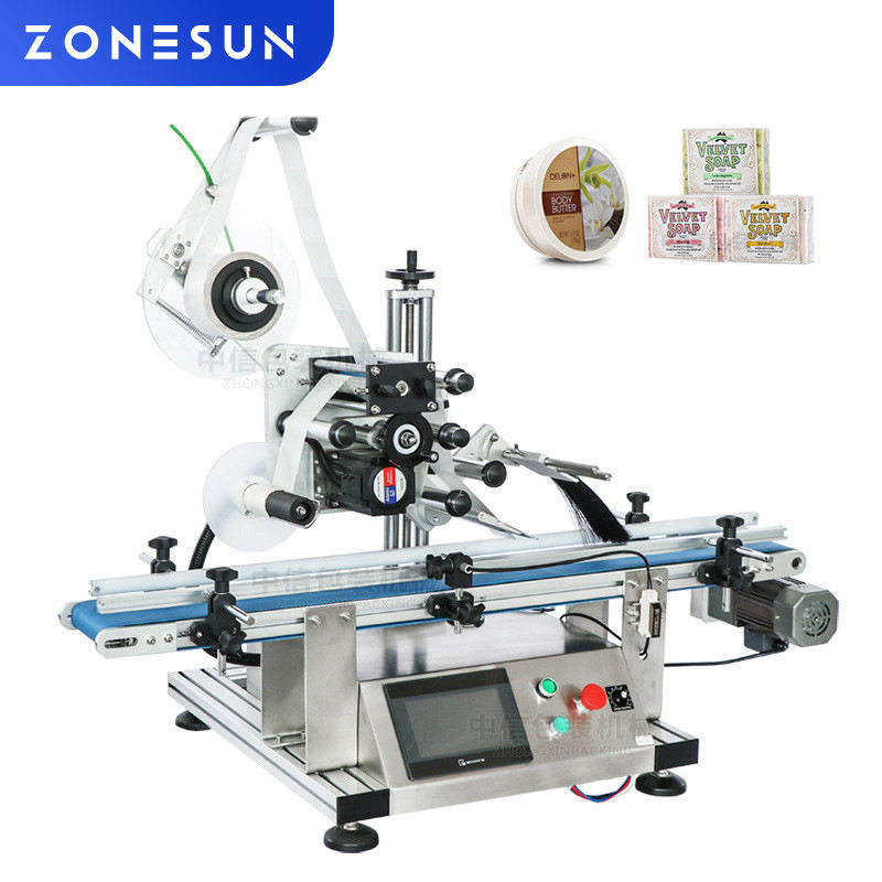 尚航ZS-TB150P全自动台式平面贴标机面膜洗衣液洗发水湿纸巾贴标