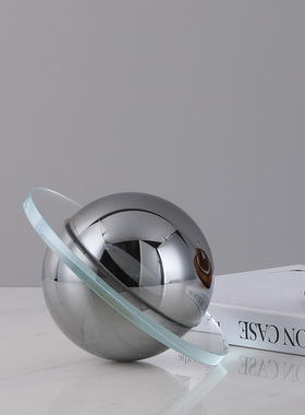 迷你水晶小行星北欧轻奢酒柜装饰品创意简约售楼处电视柜软装摆件