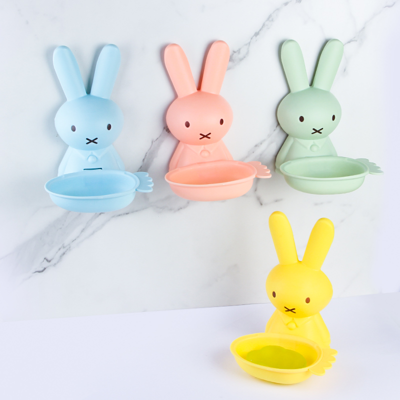 卡通肥皂盒可爱儿童创意个性壁挂免打孔沥水卫生间吸盘香皂置物架