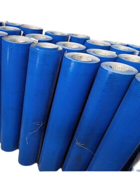 彩涂蓝色圆孔网卷板镀锌冲孔网304不锈钢防护防风抑尘金属带孔板