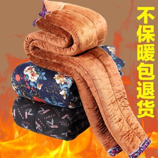 加绒老年人裤 直筒裤 子女裤 奶奶冬季 高腰老人保暖长裤 三层加厚棉裤