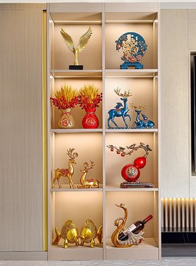 轻奢风家居酒柜档摆件乔迁新居的摆饰客厅玄关家居装饰摆件