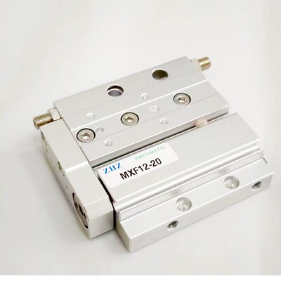 精密导轨滑台气缸MXF8/12/16/20-10-20-30-50-75-100