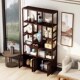 新中式 博古架实木多宝阁茶室茶叶柜子收纳柜古董架客厅书架置物架